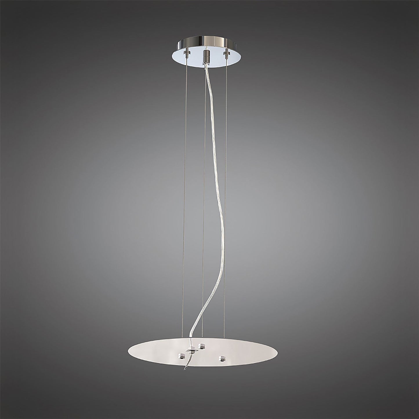 Mantra M5030 Nordica Pendant Kit 31CM, Polished Chrome/White Acrylic