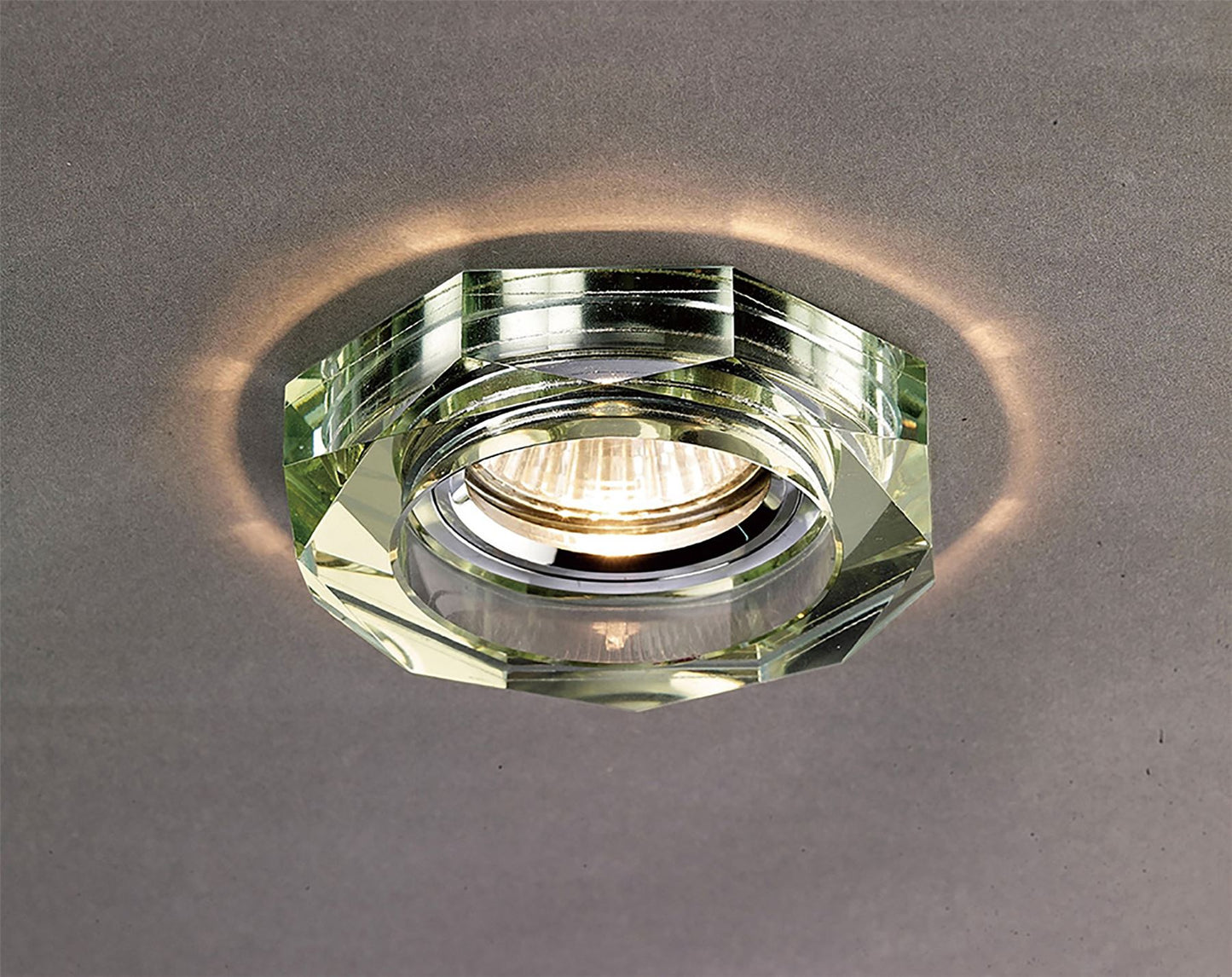 Diyas Crystal Downlights Crystal Downlight Deep Octagonal Rim Only White Wine, IL30800 REQUIRED TO COMPLETE THE ITEM, Cut Out: 62mm