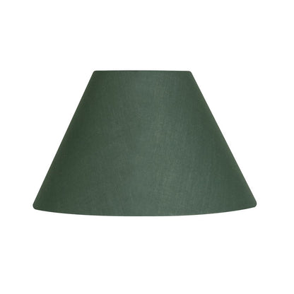 Oaks Lighting S501/5 Cotton Coolie Lampshade 140mm - Clip-On Candle Light Shade - Forest