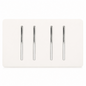 Trendi 4 Gang (2x 2 Way & 2x Intermediate) 10 Amp Rocker Light Switch Matt White - ART-SS2299MWH