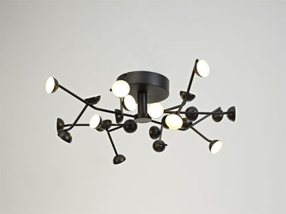 Mantra Adn 24 Light Ceiling Light, Round 65.8cm, 72W LED, 3000K, 4600lm, Black, 3yrs Warranty