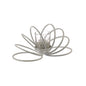 Diyas Home (DH) Oreo Candle Holder 8 Ring Small White/Clear Glass Art