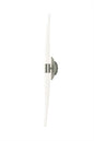 Mantra Estalacta Wall Light 2 Light GU10 Line Indoor/Outdoor, Silver/Opal White