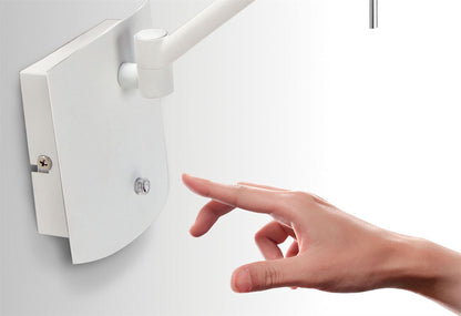Mantra M4954 Phuket Wall Light 1 Light 7W LED 3000K, 600lm, Matt White/Polished Chrome, 3yrs Warranty