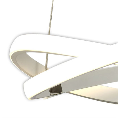 Mantra Infinity 38cm Blanco Pendant 30W LED 4000K, 2500lm, White/White Acrylic, 3yrs Warranty