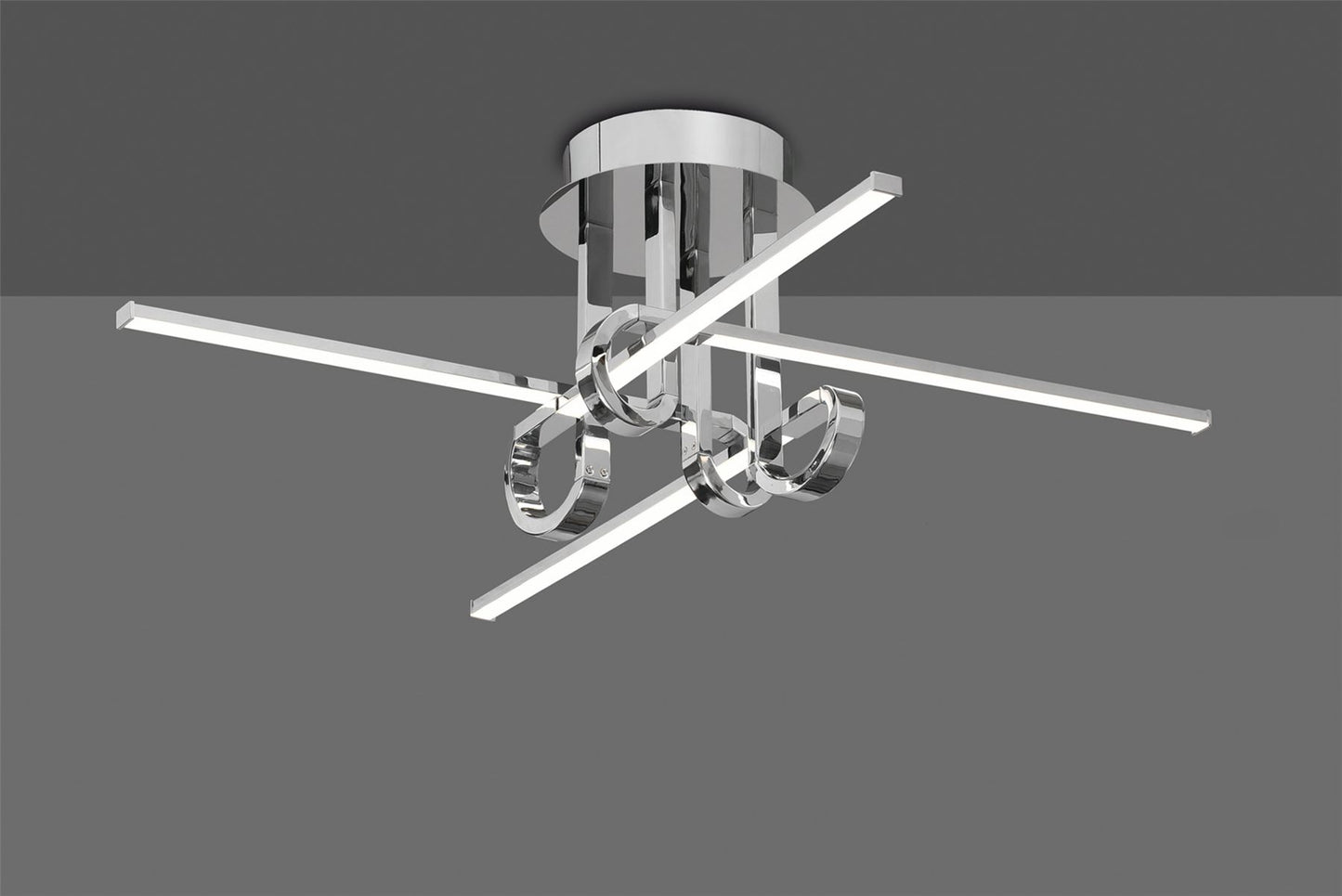 Mantra M6125 Cinto Ceiling 28W LED, 3000K, 2250lm, Polished Chrome, 3yrs Warranty - M6125 Ceiling