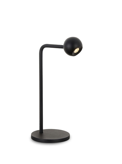 Mantra Fusion Eyes 38.5cm Table Lamp, 6W LED, 3000K, 390lm, Sand Black, 3yrs Warranty