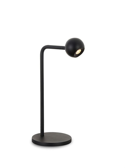 Mantra Fusion Eyes 38.5cm Table Lamp, 6W LED, 3000K, 390lm, Sand Black, 3yrs Warranty