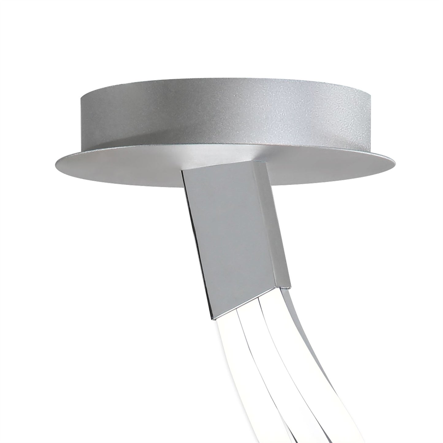 Mantra M5003 Nur XL Semi Ceiling 80W LED 3000K, 6200lm, Silver/Frosted Acrylic/Polished Chrome, 3yrs Warranty - M5003 Ceiling