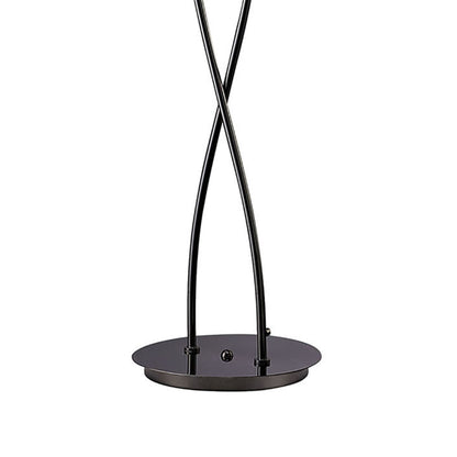 Mantra Eclipse Floor Lamp 2 Light G9, Black Chrome