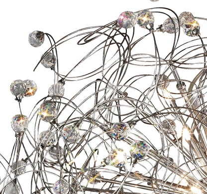 Diyas Messe 96cm  24 Light G4 Polished Chrome/Crystal, NOT LED/CFL Compatible Item Weight: 15.3kg Ceiling Pendant Light Fitting