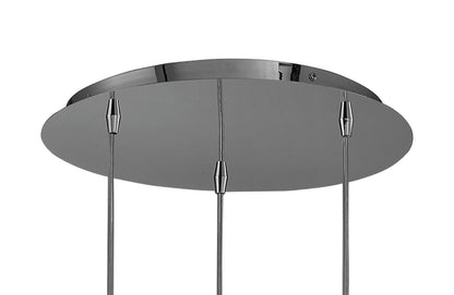 Mantra M3922 O2 Pendant 3 Light G9, Polished Chrome