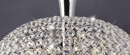 Diyas Vado 35cm Semi Flush 5 Light G9 Polished Chrome/Crystal