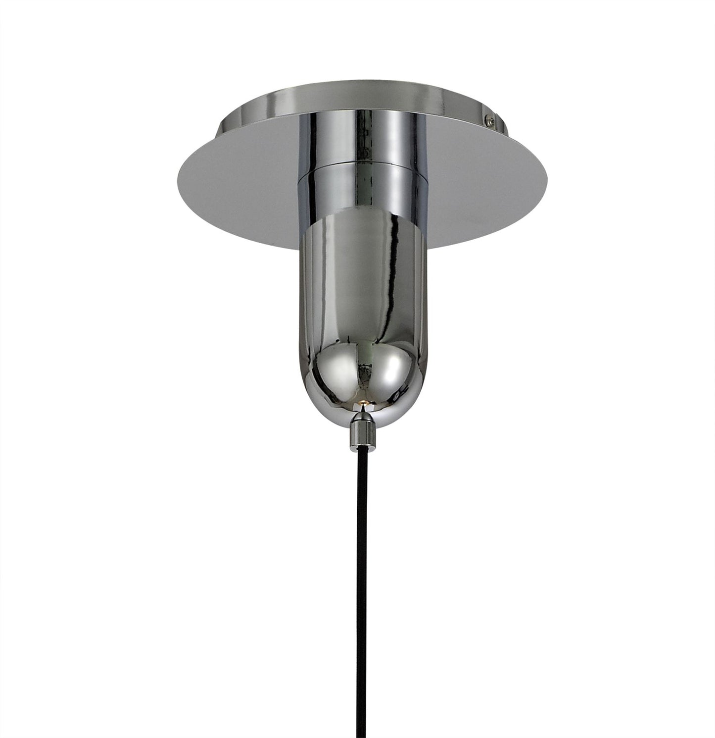Mantra Sonata Pendant 29cm Round, 1 x E27, Polished Chrome/Graphite