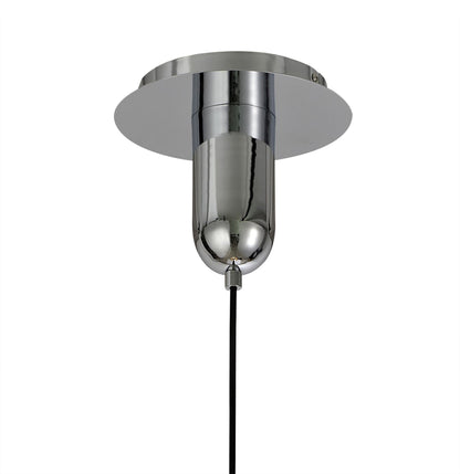 Mantra Sonata Pendant 29cm Round, 1 x E27, Polished Chrome/Graphite