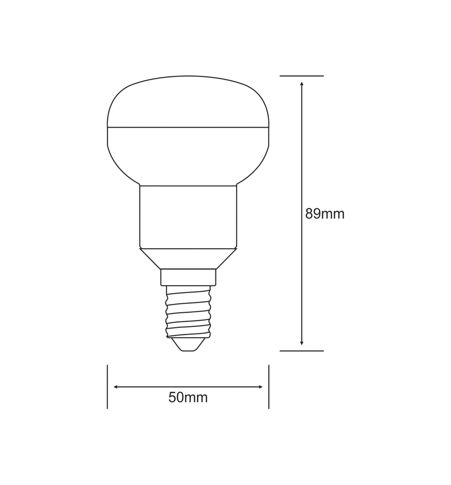 Luxram Value LED R50 E14 2.5W Warm White 3000K 200lm LED