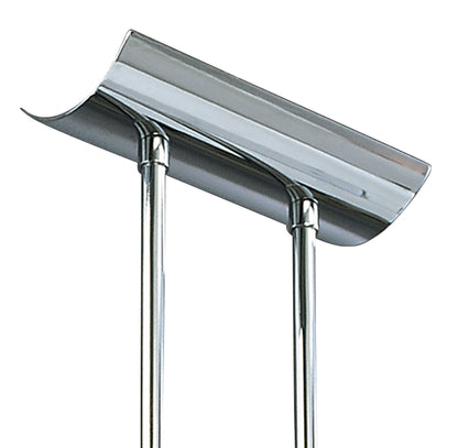 Mantra Euphoria Semi Flush 2 Light T5, Polished Chrome, Opal White Glass, NOT LED, CFL Compatible
