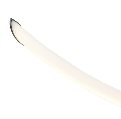 Mantra Armonia Semi Flush Medium Ribbons, Dimmable, 60W LED, 3000K, 4500lm, Titanium/Frosted Acrylic, 3yrs Warranty Ceiling