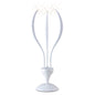 Diyas Llamas Table Lamp 3 Light G4, Gloss White, NOT LED/CFL Compatible