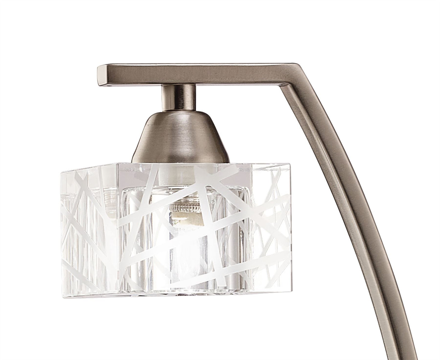 Mantra Zen Table Lamp 1 Light G9, Satin Nickel