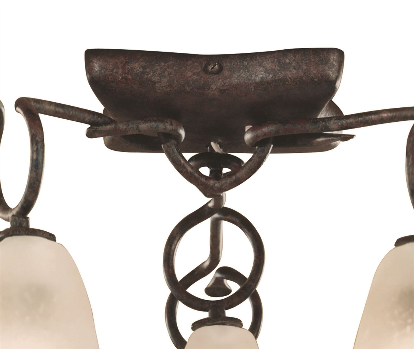 Mantra (0001 001) Oberture 60cm Ceiling 6 Light E14, Brown/Black Oxide