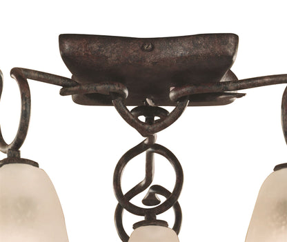 Mantra (0001 001) Oberture 60cm Ceiling 6 Light E14, Brown/Black Oxide