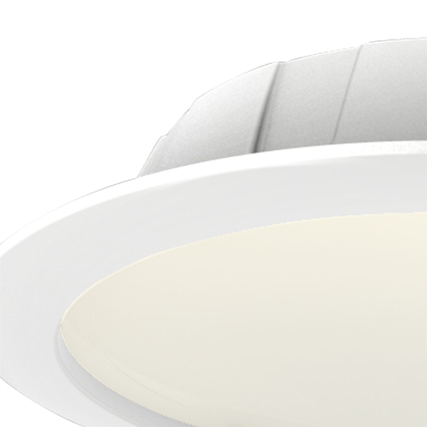 Mantra Fusion Fusion M6390 Graciosa 23.5cm Round LED Downlight, 24.5W, 3000K, 1900lm, White, Cut Out 200mm, IP44, 3yrs Warranty