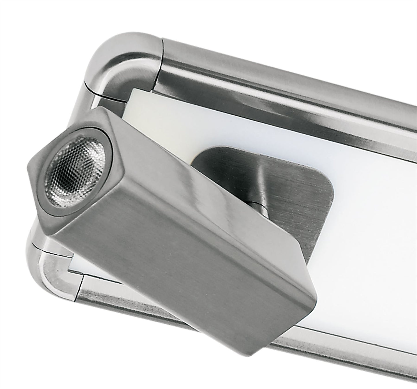 Mantra M5254 Ibiza Ceiling Light, Wall 2 Head with Backlit Light 20W LED Satin Nickel 4000K, 1500lm,, 3yrs Warranty