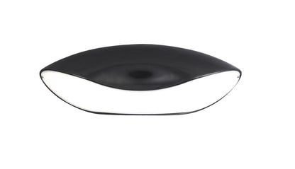 Mantra Pasion Oval Ceiling 4 Light E27, Gloss Black/White Acrylic/Polished Chrome, CFL Lamps INCLUDED