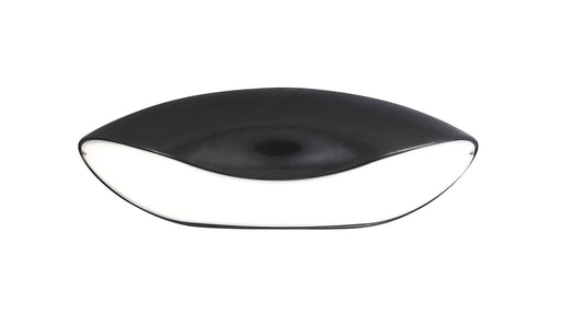 Mantra Pasion Oval Ceiling 4 Light E27, Gloss Black/White Acrylic/Polished Chrome, CFL Lamps INCLUDED