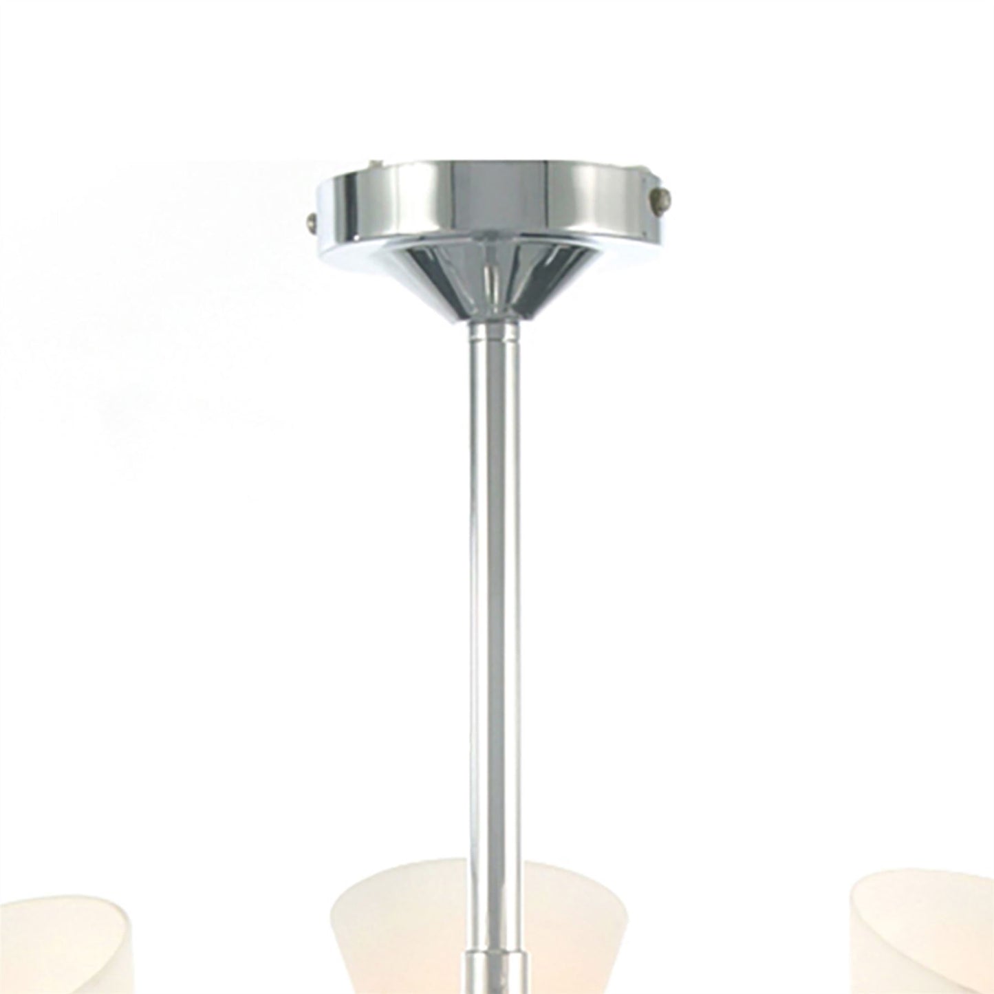 Diyas Kristina 45cm  5 Light G9 Polished Chrome/Opal Glass Ceiling Pendant Light Fitting