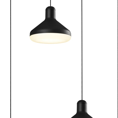 Mantra Fusion Sirio 45cm 4 Light Round Pendant, 32W LED, 3000K, 2360lm, Black, 3yrs Warranty
