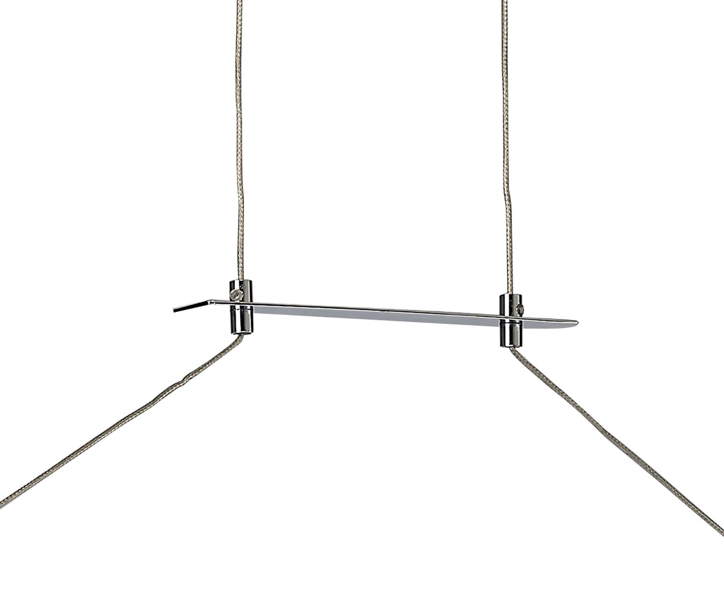 Mantra M4864 Sahara Linear Pendant 36W LED 3000K, 2520lm, Dimmable Silver, Frosted Acrylic, Polished Chrome, 3yrs Warranty
