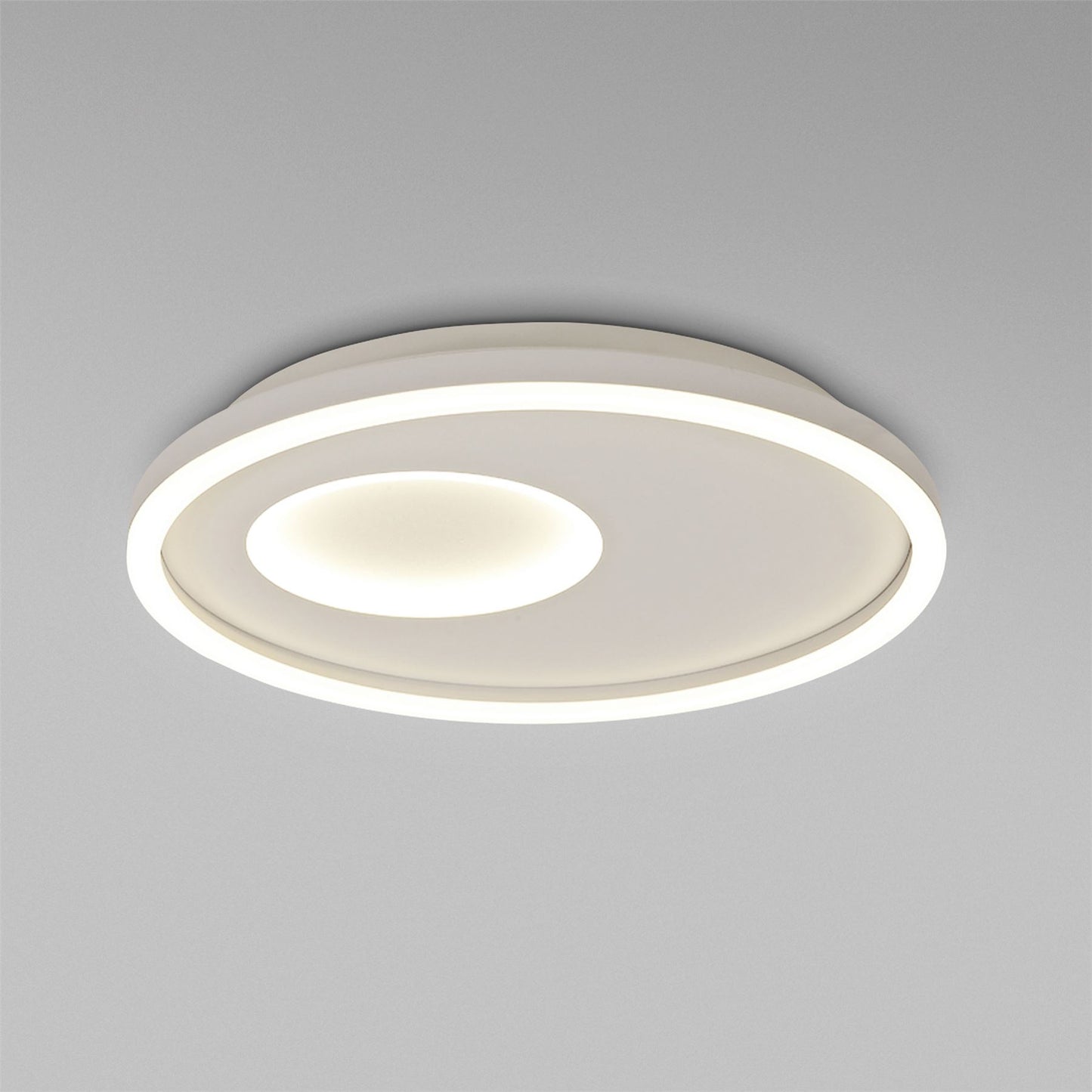 Mantra Fusion Krater Ceiling 40cm Round 36W LED 3000-6000K Tuneable, 1800lm, Remote Control White, 3yrs Warranty Ceiling