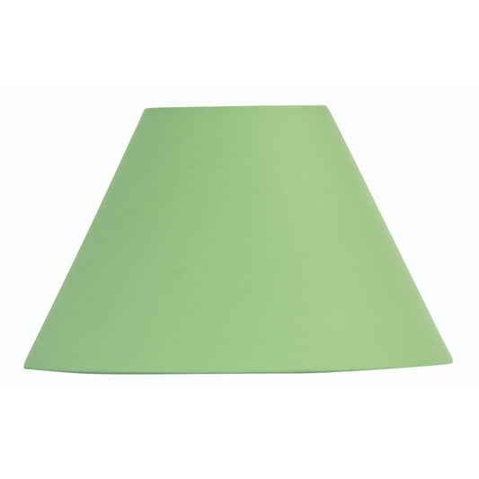 Oaks Lighting S501/5 Cotton Coolie Lampshade 140mm - Clip-On Candle Light Shade - Green