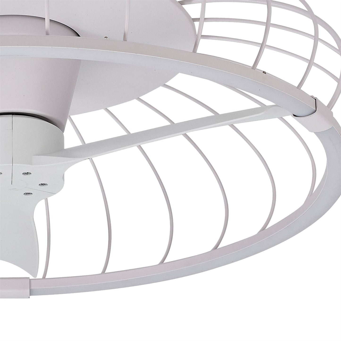 Nature 79cm 75W LED Dimmable Ceiling Light With Built-In 30W DC Reversible Fan, White Finish c/w Remote & APP Control, 5000lm
