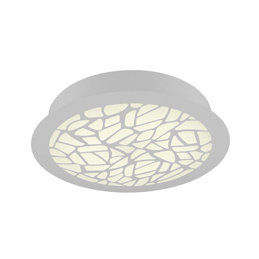 Mantra Fusion M5512 Petaca Flush 60cm Round 47W LED 3000K, 2850lm, Matt White/ Acrylic, 3yrs Warranty - M5512 Ceiling