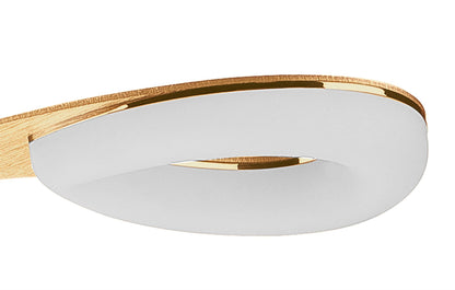 Mantra Fusion Juno 58cm Telescopic Convertible To Semi Flush 3 Light 15W LED 3000K, 1350lm, Satin Gold/Frosted Acrylic/Gold, 3yrs Warranty