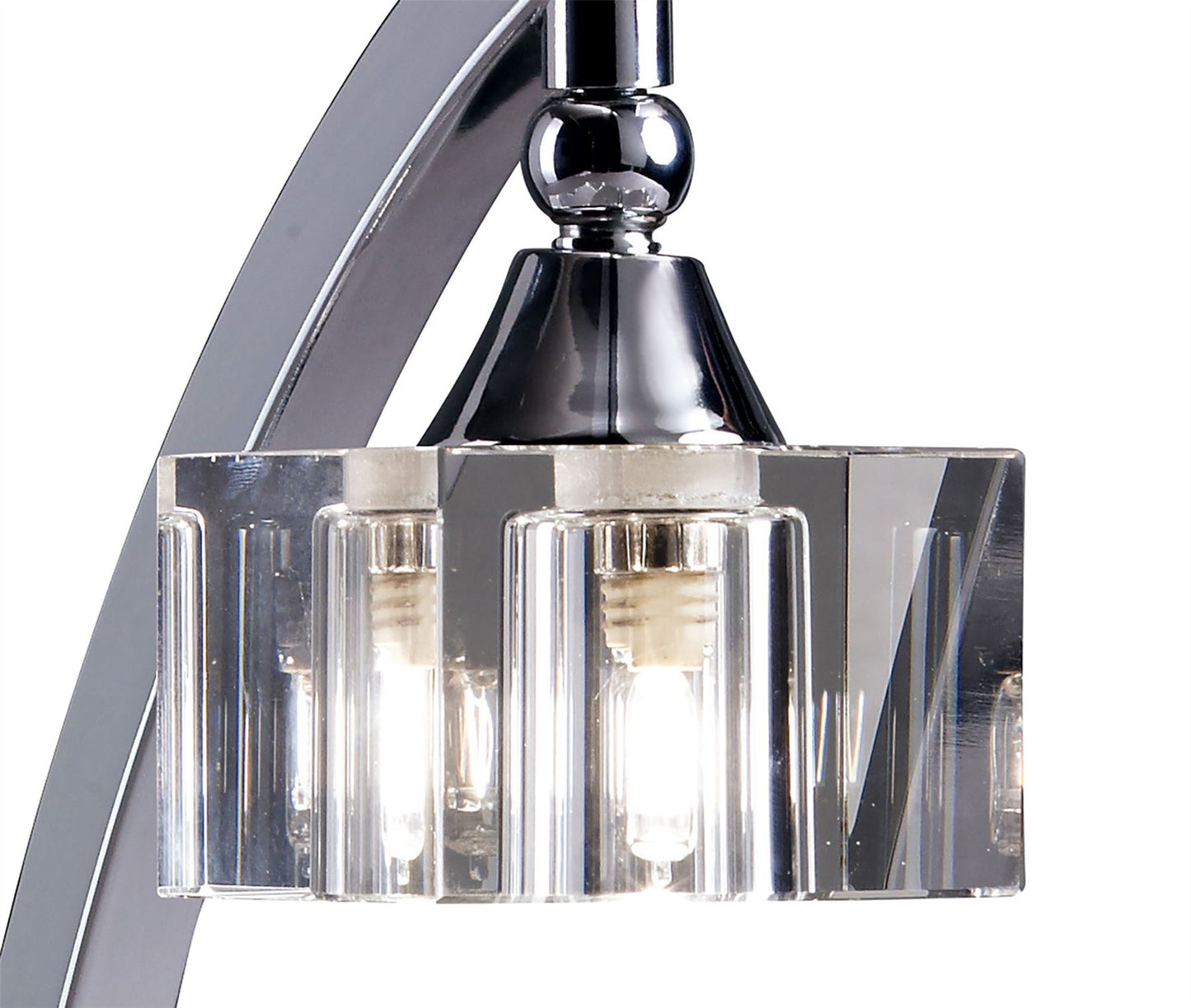 Mantra M2365 Cuadrax Table Lamp 1 Light G9, Polished Chrome