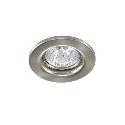 Deco Hudson GU10 Fixed Downlight Satin Nickel (Lamp Not Included), Cut Out: 60mm