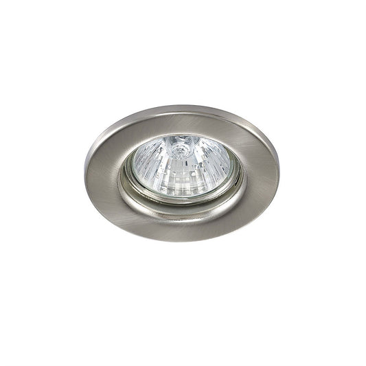 Deco Hudson GU10 Fixed Downlight Satin Nickel (Lamp Not Included), Cut Out: 60mm