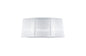 Mantra Louise Oval White Organza Shade Suitable For, M5280, 540/600x260mm