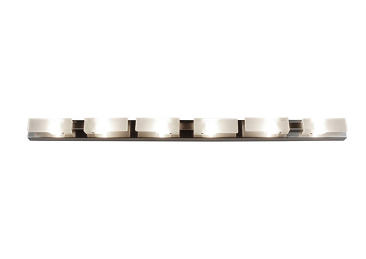 Mantra (0037 008) Arco Linear Ceiling 6 Light G9, Satin Nickel