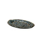 Diyas Home (DH) Addison Mosaic Platter Medium Blue/Silver/French Gold Mosaic
