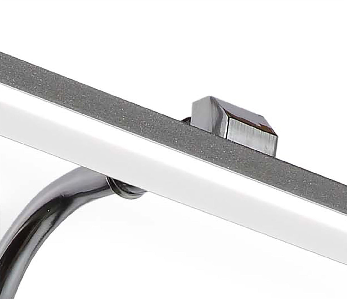 Mantra M5085 Sisley Wall Light 7W LED Chrome IP44 4000K, 420lm, Silver/Frosted Acrylic/Polished Chrome, 3yrs Warranty