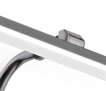 Mantra M5085 Sisley Wall Light 7W LED Chrome IP44 4000K, 420lm, Silver/Frosted Acrylic/Polished Chrome, 3yrs Warranty