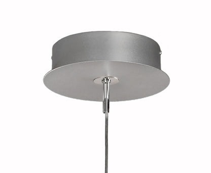 Mantra M5913 Star LED Pendant 69cm Round 42W 3000K, 3700lm, Dimmable Silver/Frosted Acrylic/Polished Chrome, 3yrs Warranty