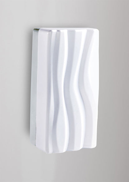 Mantra M5047 Arena Wall Light 12W LED White IP44 3000K, 720lm, Polished Chrome/White Acrylic, 3yrs Warranty