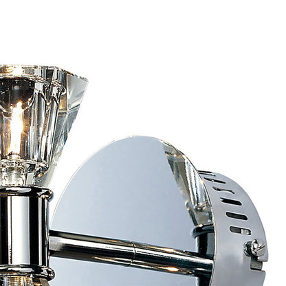 Diyas Elisa Wall Light 2 Light G4 Polished Chrome, NOT LED/CFL Compatible