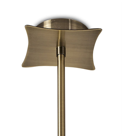 Mantra Kromo Telescopic Convertible To Semi Flush 4 Light G9, Antique Brass